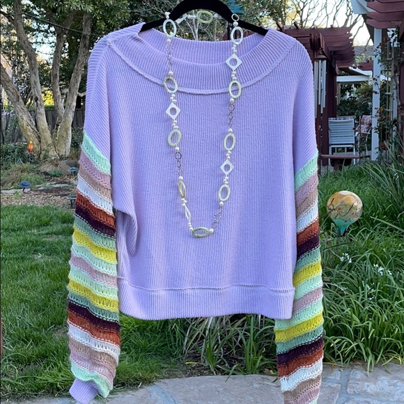 Free People Sweaters - 🌺 FREE PEOPLE; BNWT “Mist Lilac” Sweater Sz. XS!!
